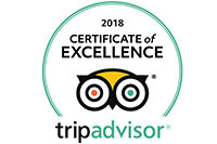 TripAdvisor Certificate of Excellence 2017 and 2018 Tenerife