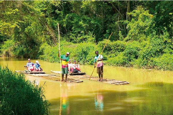 River rafting the Martha Brae at Jamaica 1